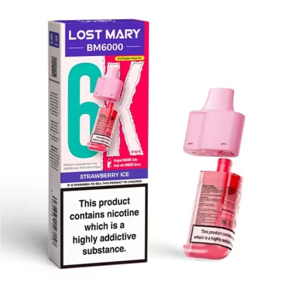 Strawberry Ice Lost Mary BM6000 Refill Pod - 20mg (2%)