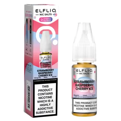 Strawberry Raspberry Cherry Nic Salt E-Liquid by Elf Bar Elfliq (10ml) - 10mg