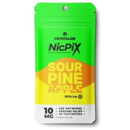 Sour Pineapple Nicotine Toothpicks by NicPix - 10 mg/stick (568D04)