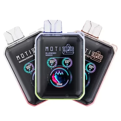 MOTI Triplus 20K Disposable Vape 5% - Flavor#Banana Energy>Blue Razz Ice>Blueberry Mango>Grape Ice>Miami Mint>Peach Ice>Peach Paradise>Pink Lemonade>Strawberry Ice>Watermelon Ice (6B6EC6)