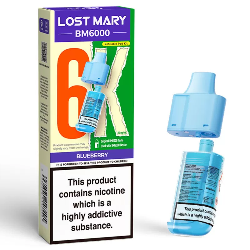 Lost Mary BM6000 Prefilled POD 10mg - Strawberry Lime