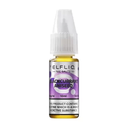 Elf Bar ElfLiq Blackcurrant Aniseed E Liquid 10ml - Nicotine Strength#20mg>10mg (6A411E)