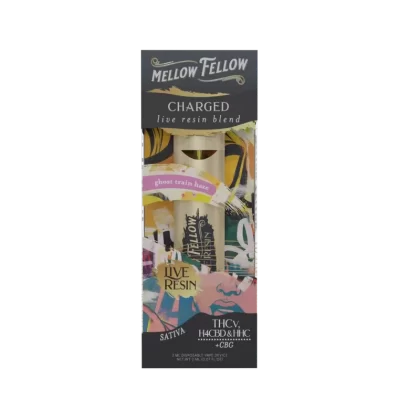 Mellow Fellow Charged Blend 2ml Live Resin Disposable Vape Ghost Train Haze
