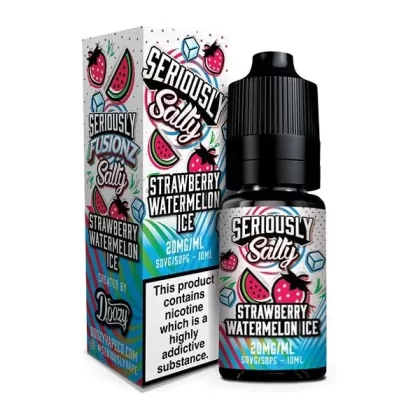 DOOZY SERIOUSLY SALTY FUSIONZ STRAWBERRY WATERMELON ICE 10ML NIC SALT E-LIQUID