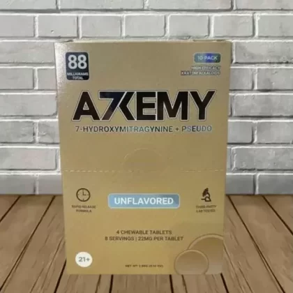 Alkemy 7-Hydroxymitragynine + Pseudo Chewable Extract Tablets Full Case 10ct