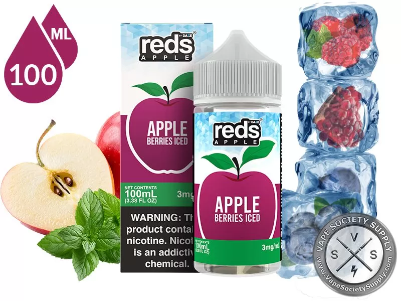 Berries Iced Reds Apple 7 Daze 100ml