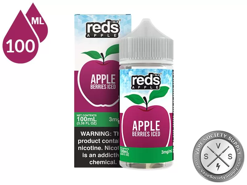 Berries Iced Reds Apple 7 Daze 100ml - Image 3