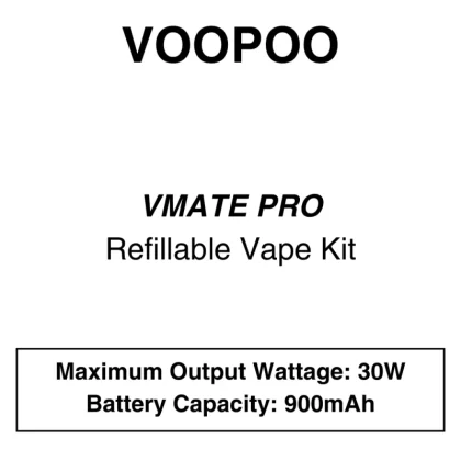 Voopoo – V Mate Pro – 900mAh – Starter Kit - Vapeys Co Nz
