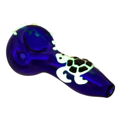 Glowing Turtle Pipe – 4in