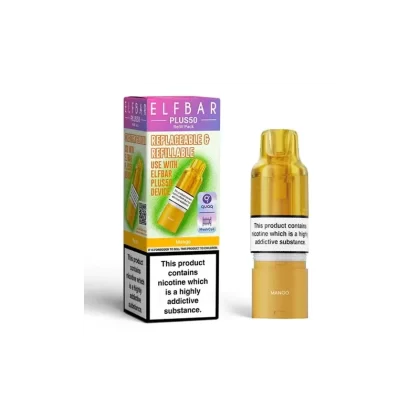 ELF BAR Plus 50 Refill Pack Mango - Strength#20mg