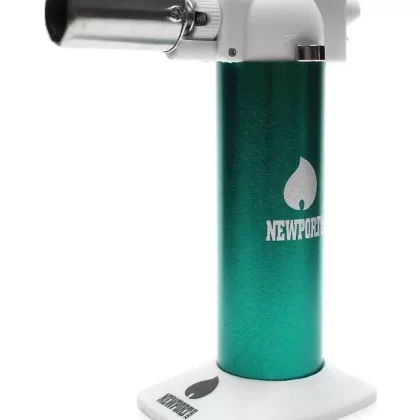 Newport Zero 6″ Turbo Torch Butane Lighter - Color#Black>Cyan>Green>Jungle>Red>Rose Gold>Silver