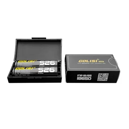 S26 INR 18650 2600mAh 25A Scatola da 2 Pezzi – Golisi