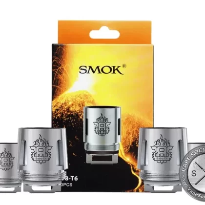SMOK TFV8 Baby Replacement Coils (Pack of 5) - M2 Core 0.15ohm Dual, M2 Core 0.25ohm Dual