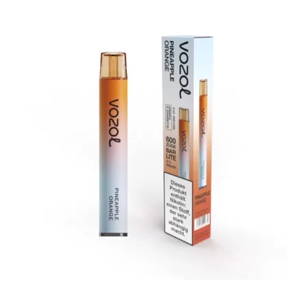 Vozol – Pineapple Orange - Vozol / Passionsfrucht / Propylenglykol / pflanzliches Glycerin / Aromastoffe / Nikotinsalz / 550 mAh / 20mg/ml / ca. 600