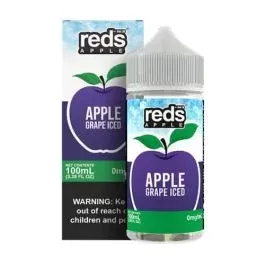 Reds E-Liquid – Apple Grape Iced 100ml - Ecigdepot