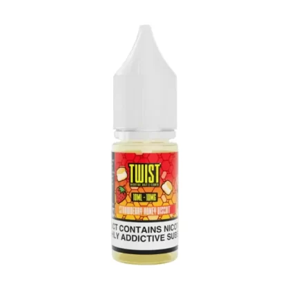 Twist Strawberry Honey Biscuit Saltnic Vape Juice - 10 Pack - Strength