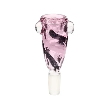 Bowl | Pink w/ Dichro Swirl Bowl | 14mm – Pink - Ejuicewarehouse