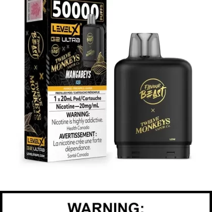 Mangabeys Iced Flavour Beast x Twelve Monkeys Level X Ultra Pods