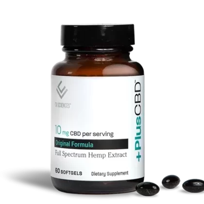 PlusCBD CBD Softgel Capsules 10MG 60CT - Vape Store