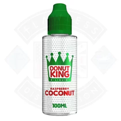 Donut King – Raspberry Coconut 0mg 100ml Shortfill - Eliquidsupply