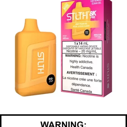 Juicy Peach Ice STLTH 8K Pro Disposable Vape