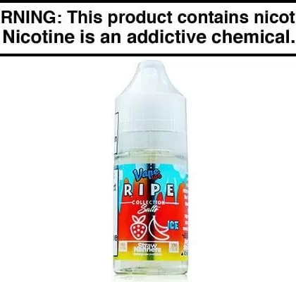 STRAW NANNERS ICE BY VAPE 100 RIPE SALTS 30ML - Vapejuice