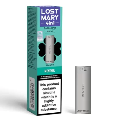 Lost Mary 4-in-1 Prefilled Pods – Menthol – 2PK