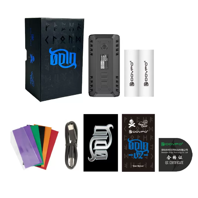 DOVPO Odin V2 200W Box Mod - Satin Blue - Image 3