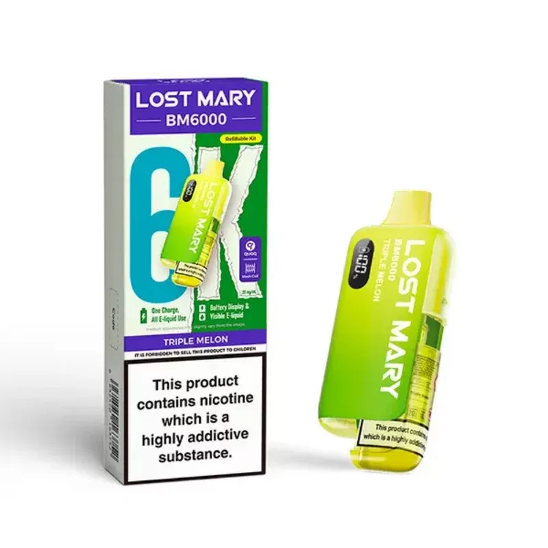 Lost Mary BM6000 Prefilled Pod Kit Triple Melon - Nicotine Strength#20mg
