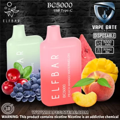 ELF Bar BC5000 Puffs Disposable Pod Device - Mango Peach / 50 mg