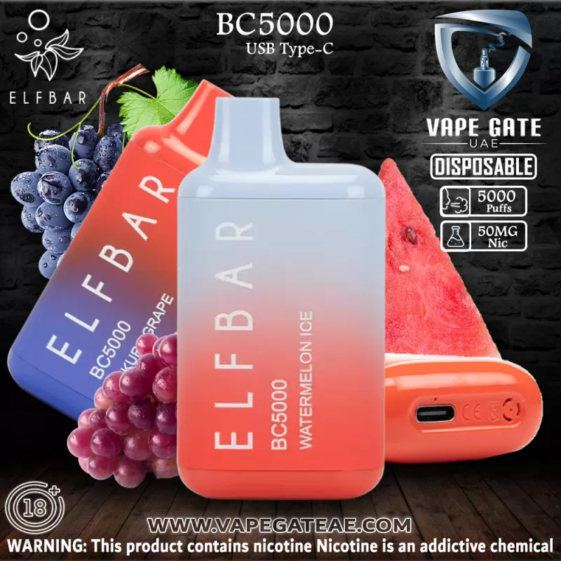 ELF Bar BC5000 Puffs Disposable Pod Device - Mango Peach / 50 mg - Image 3