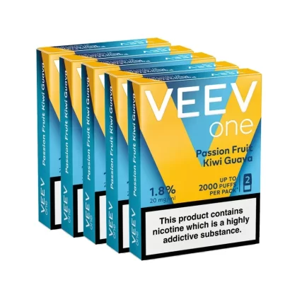 VEEV ONE Passion Fruit Kiwi Guava Pod Bundle (5 Packs) - Ejuicewarehouse