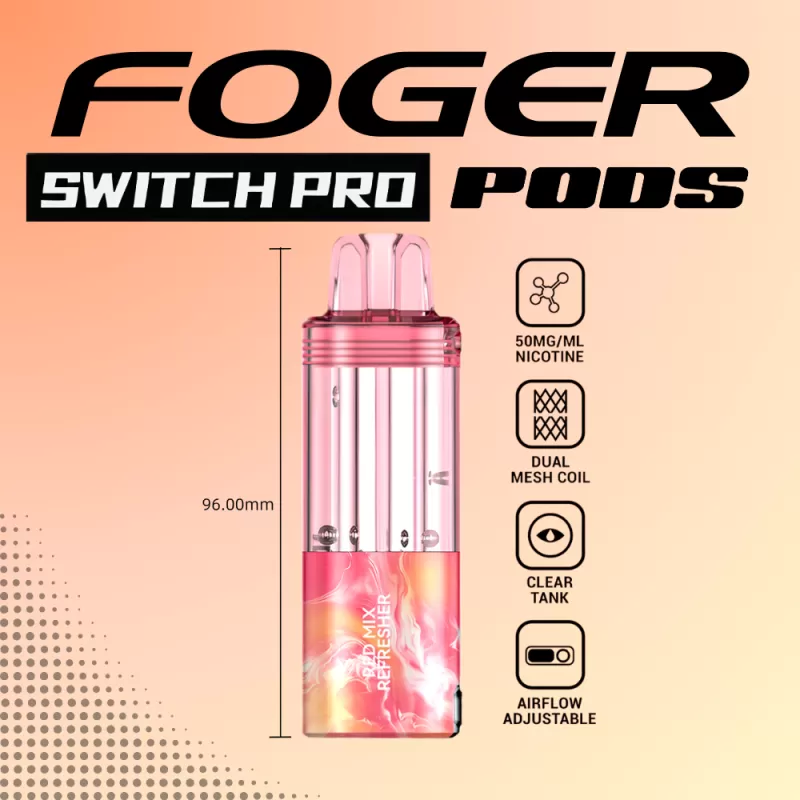 Red Mix Refresher – Foger Switch Pro Pod 30K Puffs