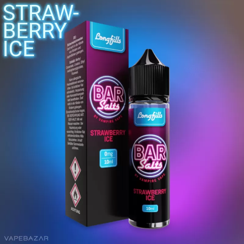 Bar Salts Longfills – Strawberry Ice 10ml - Ice / Erdbeere - Image 2