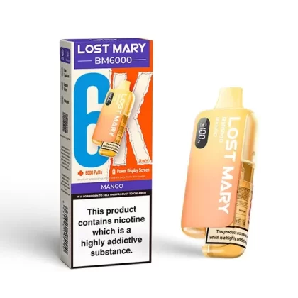 Mango Lost Mary BM6000 Big Puff – 6000 Puffs (5 or 10 Packs)