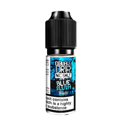 Double Drip Blue Slush Nic Salt Vape Juice - 10 Pack - Strength 20mg