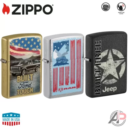Zippo Windproof Lighters - 420 Clouds Design #47269, American Eagle Design #46230