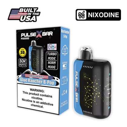 Pulse X Bar Nixodine Disposable Blue Rancher B-Pop