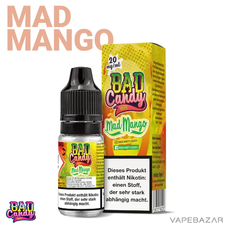 Bad Candy Liquid – Mad Mango - 10mg/ml, 20mg/ml - Image 2