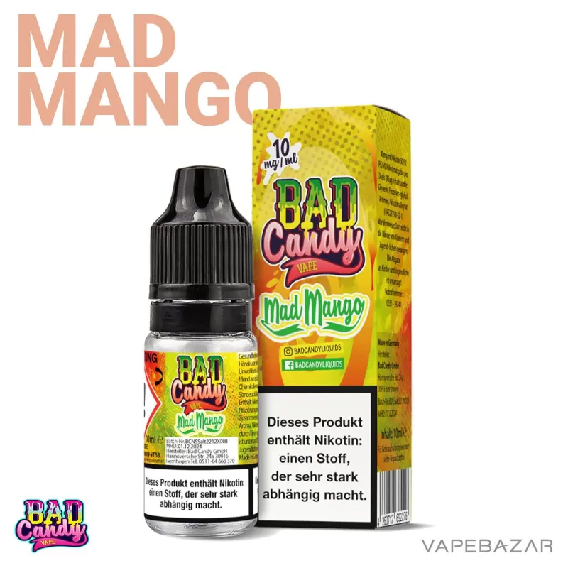 Bad Candy Liquid – Mad Mango - 10mg/ml, 20mg/ml - Image 3
