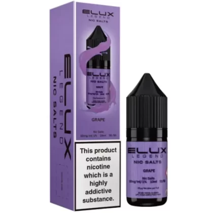 Grape Nic Salt E-Liquid Legend Series by ELUX (10ml) - 10mg