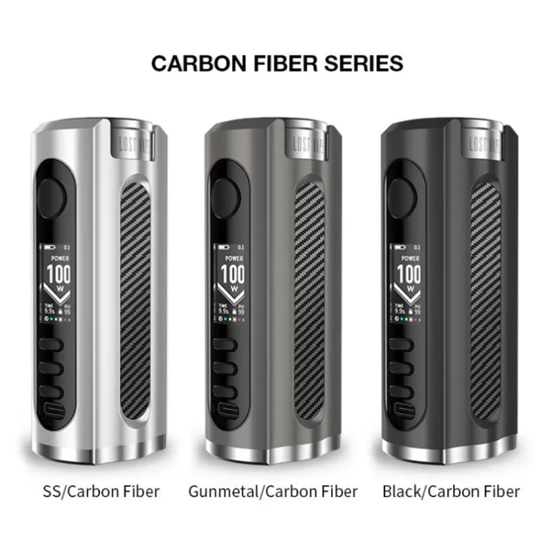 Lost Vape Grus Box Mod 100W - Black / Marine - Image 2