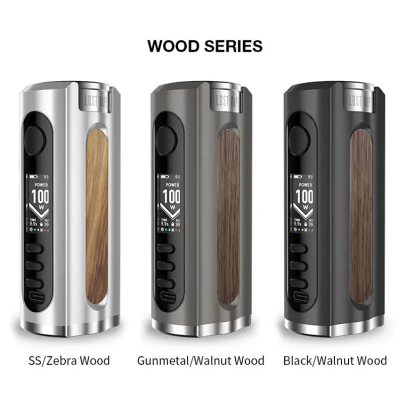 Lost Vape Grus Box Mod 100W - Black / Marine - Image 3