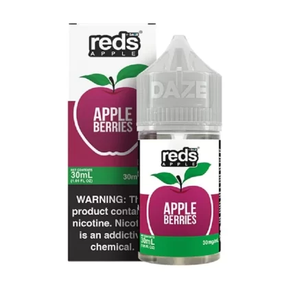 7 Daze Reds Salts Apple Berries Nic Salt Vape Juice 30ml - Vape Product