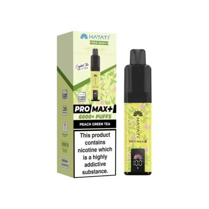 Hayati Pro Max Plus 6000 Puffs Peach Green Tea