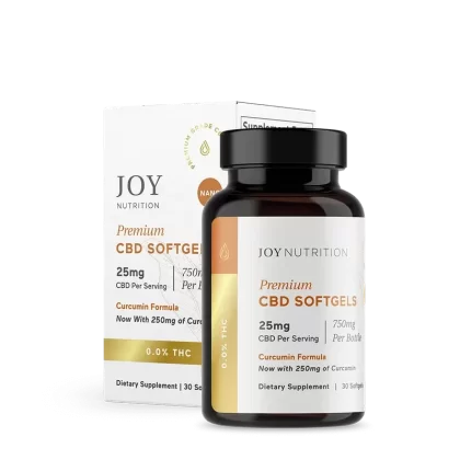 Joy Organics 25mg CBD Softgels with Curcumin - Title#25mg