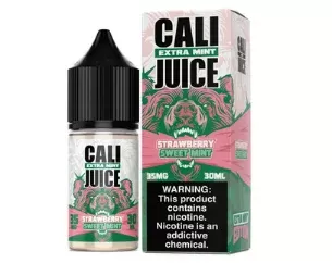 Cali Salt Nic 30ml – Strawberry Sweet Mint “Extra Mint” [35mg-50mg] - Strength#35mg>50mg