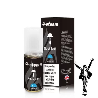 Black Jack 50/50 Eliquid 10ml by Steam