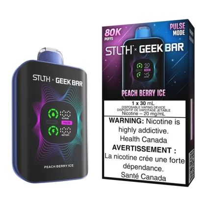 STLTH X Geek Bar Disposable Vape Device - Peach Berry Ice - 20mg/ml