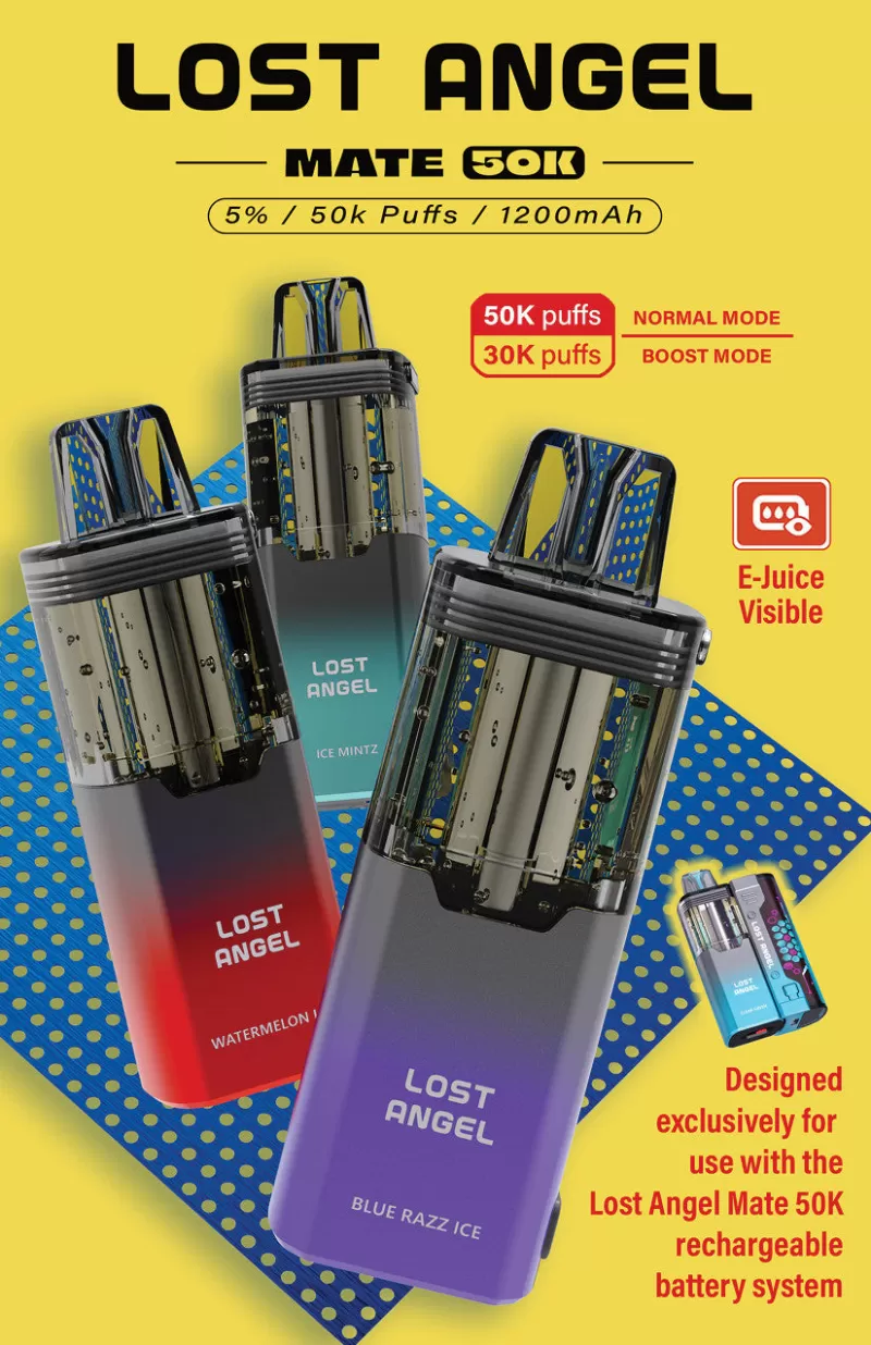 Lost Angel Mate 50K POD - Blue Razz Ice - Image 3